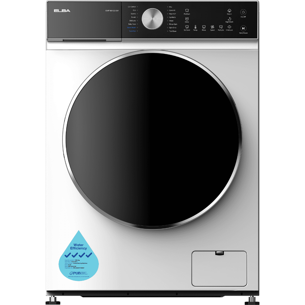 8kg Front Load Washing Machine – EWF 80122 SW