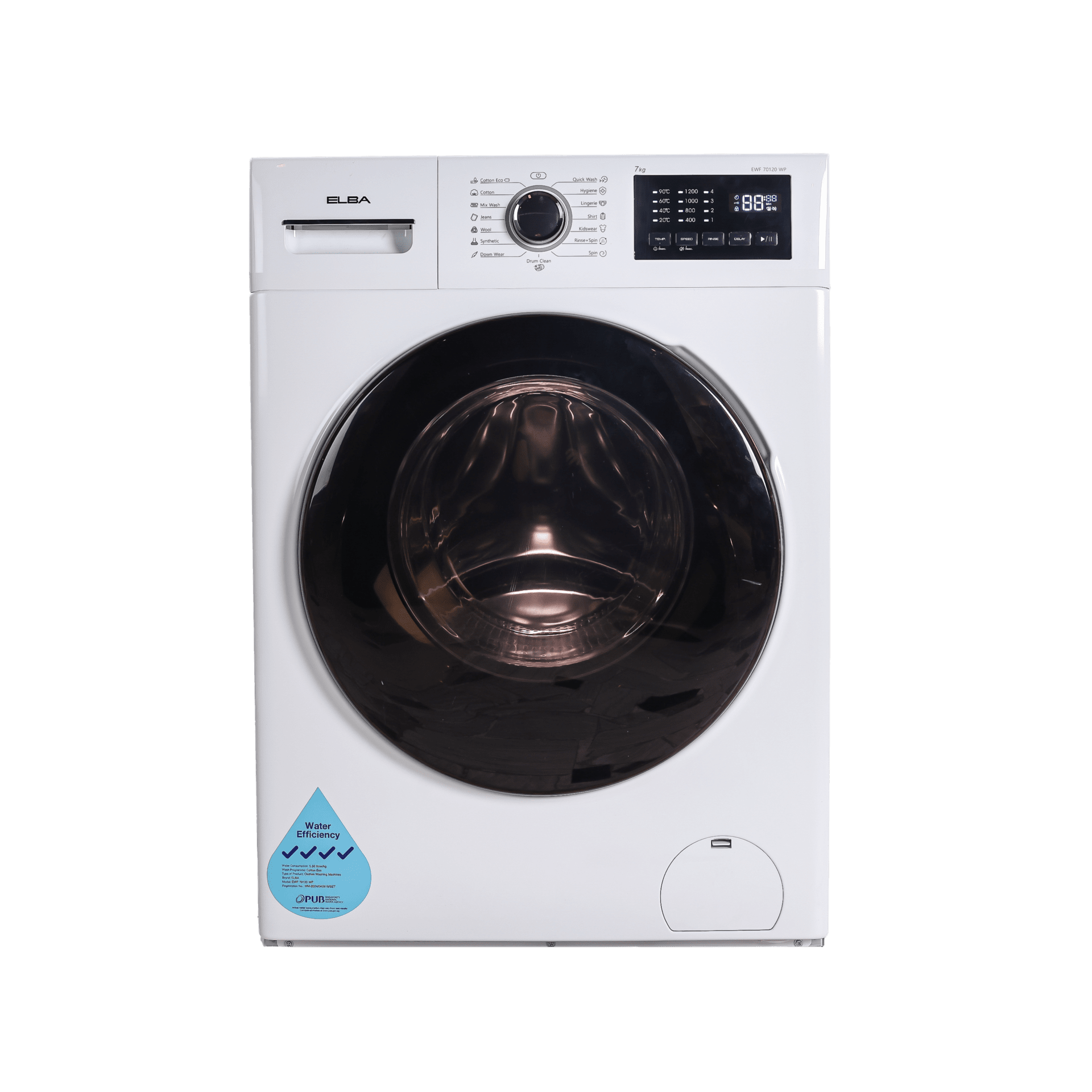 7kg Front Load Washing Machine – EWF 70120 WP